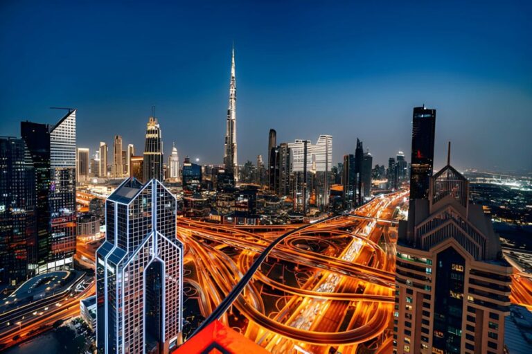 Dubai City at Night