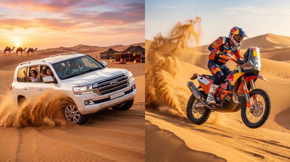 Dubai Desert Safari vs Desert Motorbike Tour