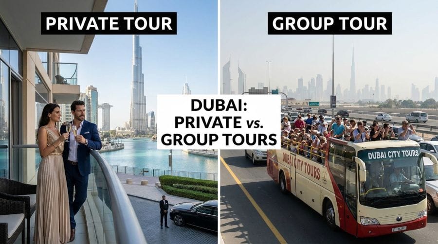 Private vs Group Tours in Dubai at Burj Khalifa