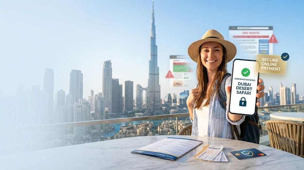Tourist_booking_Dubai_tour_safely